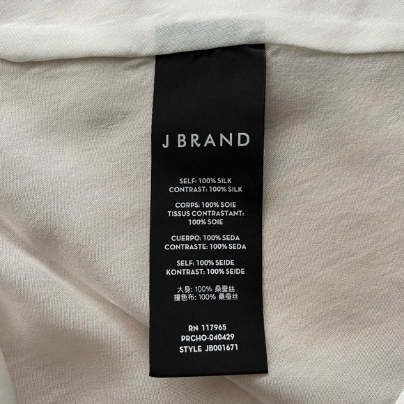 new J Brand White Silk Sheer Camisole US XS - Picture 7 of 8
